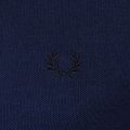 Mens Service Blue Twin Tipped L/s Polo Shirt 59172 by Fred Perry from Hurleys