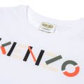 Boys White Colour Logo S/s T Shirt 86808 by Kenzo from Hurleys