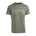 Mens Khaki Beach Chest Logo Regular Fit S/s T Shirt 98324 by BOSS from Hurleys