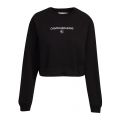 Womens Black Institutional Logo Pull Sweat Top 80903 by Calvin Klein from Hurleys