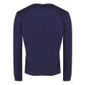 Mens Navy Big Logo Crew Sweat Top 31018 by Lacoste from Hurleys