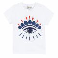 Junior Optic White Flavio Icon Eye S/s T Shirt 36473 by Kenzo from Hurleys