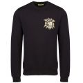 Mens Black Small Chest Logo Sweat Top 35893 by Versace Jeans from Hurleys