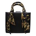Womens Black Garland Scarf Small Tote Cross Body Bag 100991 by Versace Jeans Couture from Hurleys