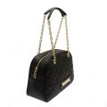 Womens Black Quilted Dome Shoulder Bag 86347 by Love Moschino from Hurleys