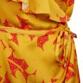 Womens Yellow/Pink Saraaa Ruffle Midi Wrap Dress 87919 by Ted Baker from Hurleys