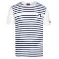 Mens White Stripe Shark Custom Fit S/s T Shirt 36722 by Paul And Shark from Hurleys