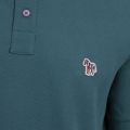 Mens Teal Blue Zebra Polo Shirt 74015 by PS Paul Smith from Hurleys