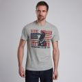 Steve McQueen™ Collection Mens Grey Marl ISDT Profile S/s T Shirt 46456 by Barbour Steve McQueen Collection from Hurleys