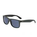 Mens Green Metallic On Black RB4165 Justin Sunglasses 52404 by Ray-Ban from Hurleys