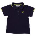 Baby Navy Small Logo L/s Polo Shirt 62481 by Armani Junior from Hurleys