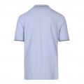 Mens Opal Blue Tipped S/s Polo Shirt 103475 by Lyle and Scott from Hurleys