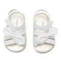 Baby White Bow Sandals (15-18) 58166 by Mayoral from Hurleys