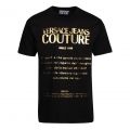 Mens Black Large Foil Logo Regular Fit S/s T Shirt 84460 by Versace Jeans Couture from Hurleys