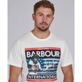 Mens Whisper White Time Steve S/s T Shirt 87537 by Barbour Steve McQueen Collection from Hurleys