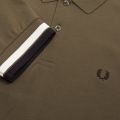 Mens Iris Leaf Bold Cuff S/s Polo Shirt 32020 by Fred Perry from Hurleys