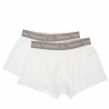 Mens White Branded 2 Pack Boxers 54616 by Vivienne Westwood from Hurleys