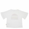 Girls White Glitter Logo Ruffle Sleeve S/s T Shirt 36538 by Marc Jacobs from Hurleys