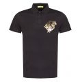 Mens Black Logo S/s Polo Shirt 32584 by Versace Jeans from Hurleys