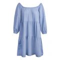 Womens Light Blue Vicaley Smock Denim Dress 84048 by Vila from Hurleys