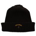 Paul & Shark Mens Black Knitted Anchor Hat 65101 by Paul And Shark from Hurleys