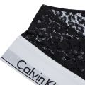 Womens Black Animal Lace Bralette 20469 by Calvin Klein from Hurleys
