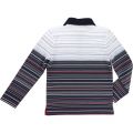 Boys Navy Striped L/s Polo Shirt 16719 by BOSS from Hurleys