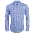 Mens Medium Blue C-Buster Check L/s Shirt 9568 by BOSS from Hurleys
