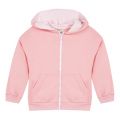 Girls Mid Pink Cosmic Logo Hooded Zip Sweat Jacket 30765 by Kenzo from Hurleys