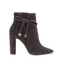 Womens Charcoal Qatena Bow Suede Boots 30414 by Ted Baker from Hurleys