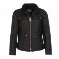 Womens Black Trial Waxed Jacket 51305 by Barbour International from Hurleys