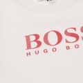 Toddler White Branded Logo L/s T Shirt 28353 by BOSS from Hurleys