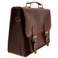 Lifestyle Mens Brown Leather Satchel 64853 by Barbour from Hurleys