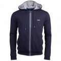 Mens Dark Blue Authentic Hooded Zip Sweat Top 19514 by BOSS from Hurleys