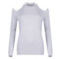 Womens Pearl Heather Cut Out Mock Neck Top 34954 by Michael Kors from Hurleys