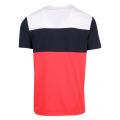 Athleisure Mens Red/Navy Tee 6 Colourblock S/s T Shirt 57038 by BOSS from Hurleys