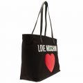 Womens Black Canvas Shopper Bag 17969 by Love Moschino from Hurleys