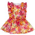 Girls Coral Floral Chiffon Dress 40133 by Mayoral from Hurleys