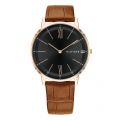 Mens Rose Gold/Brown/Black Cooper Leather Watch 44210 by Tommy Hilfiger from Hurleys