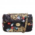 Womens Black Sunflower Garland Quilted Cross Body Bag 101451 by Versace Jeans Couture from Hurleys