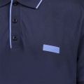 Mens Navy Paul Batch Slim Fit S/s Polo Shirt 100757 by BOSS from Hurleys