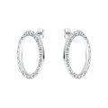 Womens Silver/Crystal Leeza Luunar Circle Earrings 43573 by Ted Baker from Hurleys