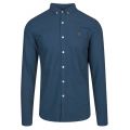 Mens Blue Star Brewer Oxford Slim Fit L/s Shirt 36951 by Farah from Hurleys