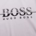 Athleisure Mens White Tee 6 Cut Through Logo S/s T Shirt 51447 by BOSS from Hurleys