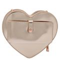 Womens Rose Gold Metallic Heart Crossbody Bag 57883 by Love Moschino from Hurleys
