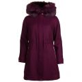 Womens Maroon Kalissa Fur Hooded Parka 14105 by Ted Baker from Hurleys