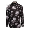 Mens Black Eclair Floral L/s Shirt 79797 by Ted Baker from Hurleys