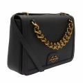 Womens Black Heart Chain Shoulder Bag 73930 by Love Moschino from Hurleys