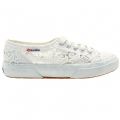 Womens White 2750 Macramew Lace Trainers 42269 by Superga from Hurleys