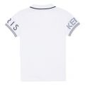 Junior Optic White Logo S/s Polo Shirt 50880 by Kenzo from Hurleys